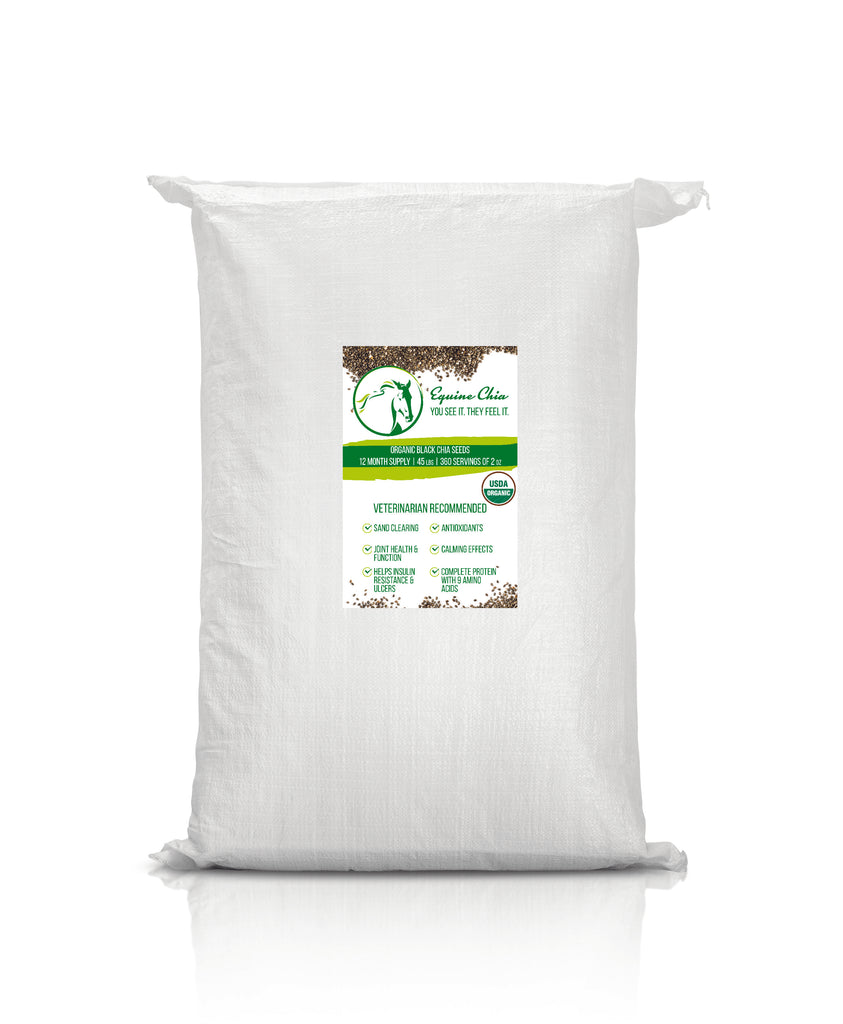 Organic Equine Chia Bulk Sacks (45 LBS)