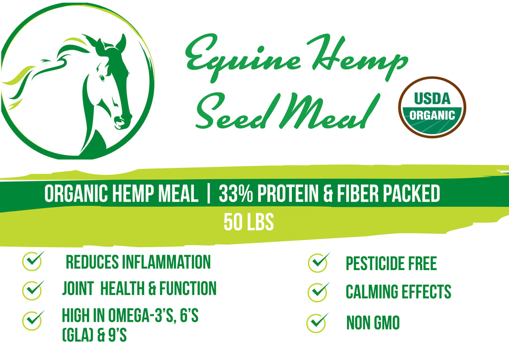 Organic Equine Hemp Meal 33% Protein